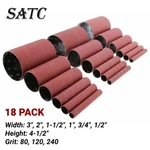 4-1/2" Spindle Sanding Drum Sleeves For Oscillating Sander 80 120 240 Grit Paper. Fixed Price $20.69.