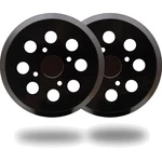 Pack Inch 8 Hole Hook Loop Sander Pad For Ridgid R2600, R2601 5". Fixed Price $17.07.