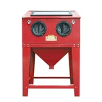 90 Gal Bench Top Abrasive Blast Cabinet W/ Glass Viewing Windows Red. Fixed Price $299.99.