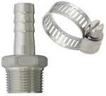 Sandblaster Nozzle Barb Hose Fitting: 3/4" Npt X 1/2" Id For Large Assembly. Fixed Price $13.99.