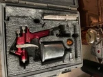 Jaguar (J100H) Hvlp Gravity Feed Spray Gun Red, Very Good Condition. Fixed Price $475.00.