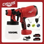 Cordless Paint Sprayer 1000ML Hvlp Gun With 2*BATTERIES For Diy Work. Fixed Price $21.99.