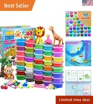 Creative 40-COLOR Air Dry Clay Kit With Tools Perfect Gift For Young Artists. Fixed Price $41.99.