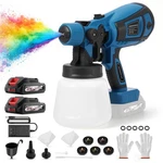 Maxpeedingrods Hvlp Gun Electric Paint Sprayer 5 Nozzle For Dewalt Battery. Fixed Price $38.99.