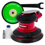 6" Dual-action Random Orbit Air Palm Sander With Psa Hook/loop Backing Pads. Fixed Price $49.99.