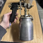 Vintage Milwaukee Spray Gun Model MPS-17 With 1/4 Gallon Canister. Fixed Price $30.00.