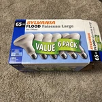 Nos Sylvania 65W BR30 Flood Light Bulbs 4 Pack Indoor 120V Open Box New. Fixed Price $25.00.