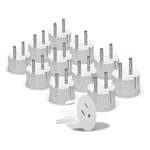 Orei American Usa To European Plug Adapter Type E/f Schuko 12 Pack, White. Fixed Price $32.19.