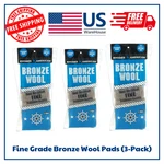 Homax Fine Grade Bronze Wool Pads (3-PACK). Fixed Price $10.95.