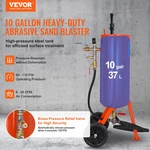 Vevor 10 Gallon Heavy-duty Sand Blaster, Paint Removal. Fixed Price $242.28.