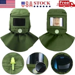 Industrial Sand Blasting Hood Cap Glass Face Shield Vent Design Anti Green. Fixed Price $29.99.