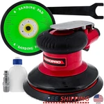 High-performance Dual Action Pneumatic Air Palm Sander W/ 6-INCH Backing Pads Us. Fixed Price $74.78.