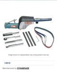 Dynabrade 14010: Dynafile Abrasive Belt Tool Versatility Kit. Fixed Price $976.42.