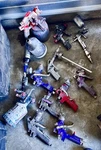 Auto Paint Equipment Multiple High End Spray Guns. Handheld Mixers.. Fixed Price $450.00.