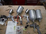 Hvlp Paint Gravity Detail Touchup Spray Gun Lot Mac Tools SG1300 Testors H827W. Fixed Price $133.33.