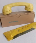 Western Electric Telephone Volume Control Handset G6 Yellow Modular. Fixed Price $68.99.