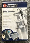 New Campbell Hausfeld General Purpose Spray Gun W/ Adjustable Fluid Control. Fixed Price $45.00.