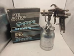 Sharpe Hvlp Pte Action Spray Gun W/ Model 500 Low Pressure Cup Assembly Boxes. Fixed Price $104.99.