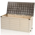 Leadzm 75 Gallon Storage Box Rattan Patio Deck Cabinet. Fixed Price $99.99.