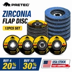 4.5" Flap Discs Pack Zirconia Angle Grinder Sanding Wheels 40/60/80/120 Grit. Fixed Price $19.99.