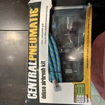 New In Box Central Pneumatic Deluxe Airbrush Kit Item 95810. Fixed Price $15.99.