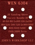 Wen 6304 - 17 Different Grits 20 Sheet Variety Bundle Iii. Fixed Price $19.99.