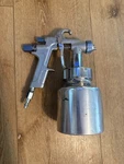 Kobalt Latex Paint Spray Gun #0220964 And Canister SGY-AIR70NB. Fixed Price $29.99.