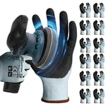 Schwer 12 Pairs Safety Work Gloves With Sandy Nitrile Coating, Extreme Fiber-abr. Fixed Price $67.22.