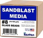 Sandblasting Media Glass Beads #8 Medium 70-80 Grit (10 Lbs) For Sandblaster.... Fixed Price $47.19.