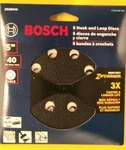 Bosch ZR5B040 5" Hook Loop 8 Hole Sanding Discs Grit. Fixed Price $6.15.