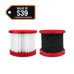Milwaukee M18/M12 Hepa Wet/dry Vacuum Filter (2-PACK). Fixed Price $24.99.