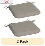 (2 Pack) 15.5"D X 17"W Rectangle Outdoor Seat Pad (1. Fixed Price $21.55.