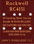 Rockwell RC4151 - 17 Different Grits 20 Sheet Variety Bundle Iii. Fixed Price $19.99.