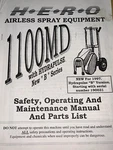 Hero 1100 Md Airless Sprayer Operating Manual (copy). Fixed Price $22.00.