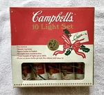 Vintage 1992 Campbell Soup Can Blinking Light Set Christmas Retro Kitchen. Fixed Price $30.00.