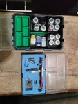 Central Pneumatic Deluxe Air Brush Kit With Paint. Fixed Price $35.00.