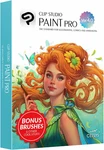 Clip Studio Paint Pro - Version 4 Perpetual Lic Retail Pack W/ Bonus Brushes. Fixed Price $43.98.