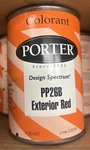 Porter Paint Colorant - Concentrate PP26B Exterior Red Quart Sealed. Fixed Price $12.99.