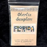 Oberlin Samplers Counted Cross Stitch Chart Pattern Florida Word Sanibel Shells. Fixed Price $14.95.