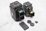Rolleiflex Old Standard K1A K2 Lens Hood/cap/filter System (no Camera/filter). Fixed Price $17.00.