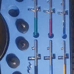 Central Pneumatic Professional 6-COLOR Airbrush Kit With Holder 95923. Fixed Price $60.00.