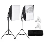 Vevor Softbox Lighting Kit 24 30W 5500K Led Bulbs Adjustable Stand. Fixed Price $53.99.