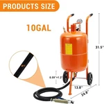 5/10/20 Gallon Abrasive Portable Air Sandblaster 4 Nozzles. Fixed Price $117.99.