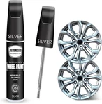 Silver Rim Touch Up Paint - Wheel Repair Kit Curb Rash, Quick And Easy Scr. Fixed Price $19.66.