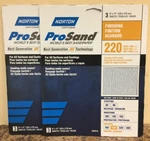 Norton 02616 Prosand 9 X 11 220 Grit Very Fine Sandpaper Pks Of 3. Fixed Price $11.56.