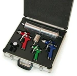 Titan 19221 Pro Gravity Hvlp Spray Gun Kit Color Coated For Base, Detail, Clear. Fixed Price $129.77.