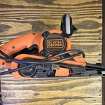 Black+decker DS321 Belt Sander Corded Electric Orange With Dust Bag. Fixed Price $30.00.