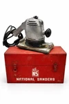 Vintage National Sanders Electric Orbital Finishing W/ Original Case Usa. Fixed Price $87.00.