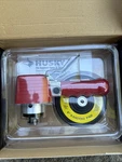 Husky Air Powered Dual Action Sander 6 Sanding Pad. Fixed Price $32.00.