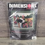 Dimensions Needlepoint Kit Heidi Hollyhocks Joy Campbell 2462. Fixed Price $31.96.